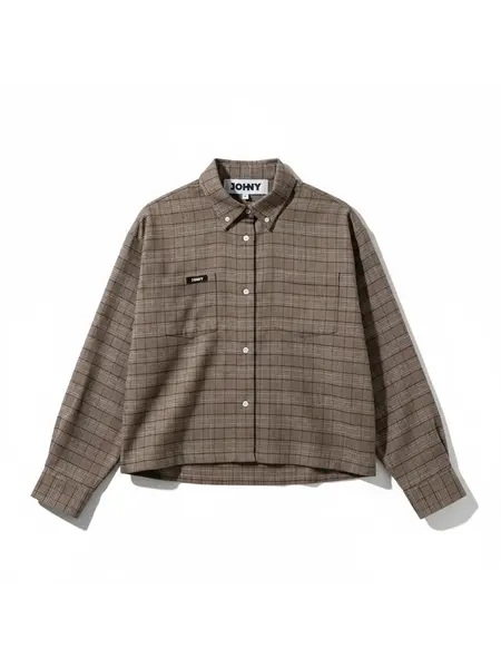 Johny blouse Berro brown check