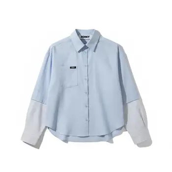 Johny blouse Sharon light blue stripe