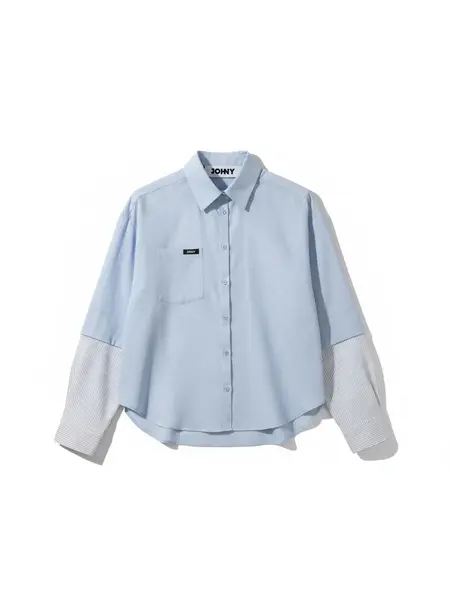 Johny blouse Sharon light blue stripe