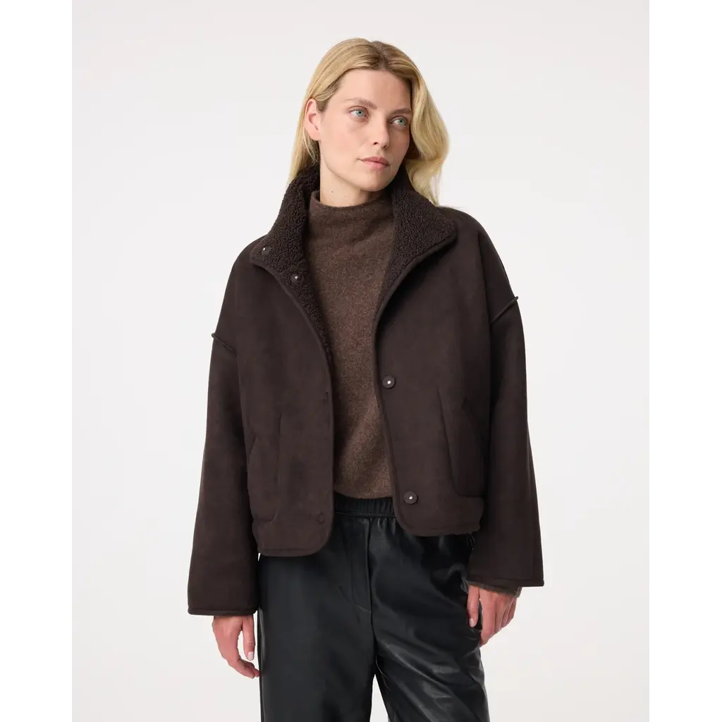 Knit-ted Jill Jacket in choco