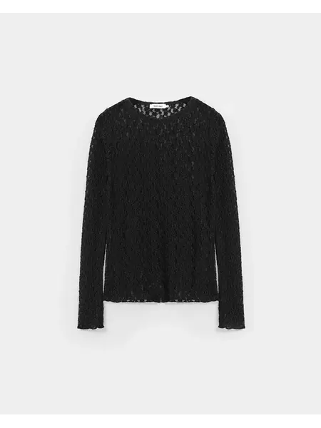 Knit-ted top Lacey black