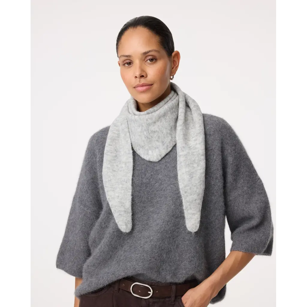 Knit-ted Tricja Scarf in grey melange
