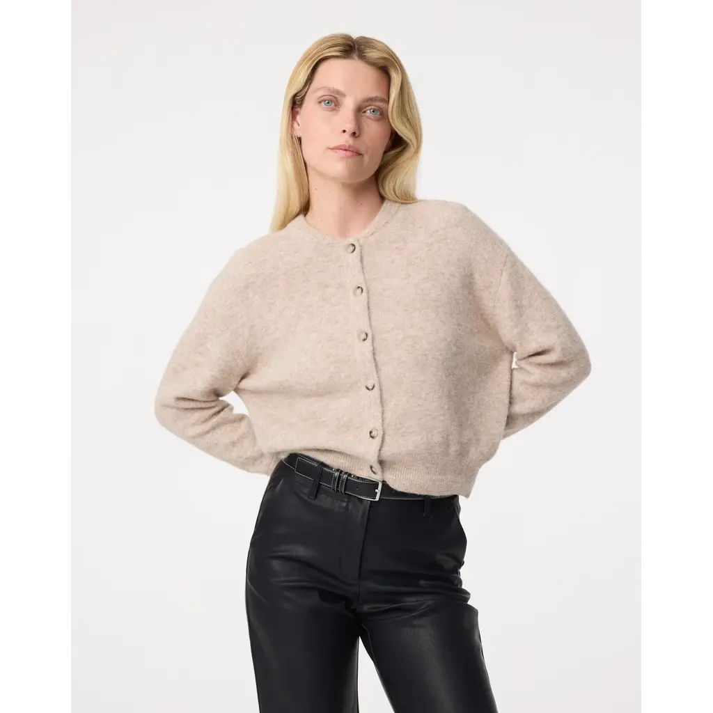 Knit-ted Britney Cardigan in sand