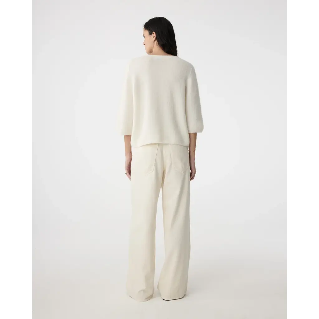 Knit-ted Meg Cardigan in offwhite