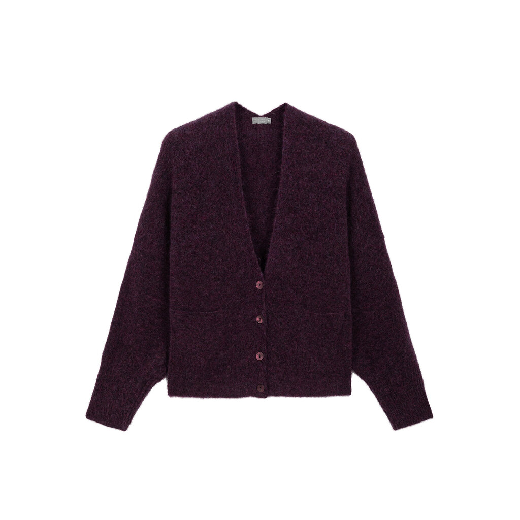 No Man's Land Cardigan 66.185B in grape