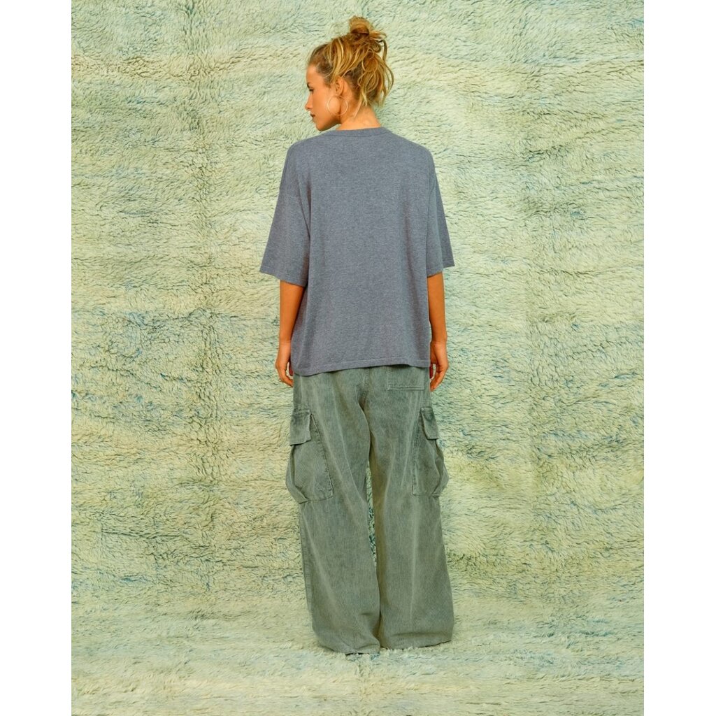 Sea Me Happy Campaign Top in dark grey melange