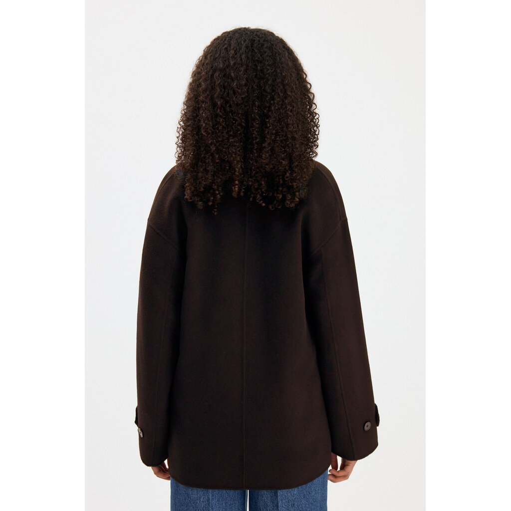 Filippa K Audrey Wool Doublé Jacket Dark Chocolate