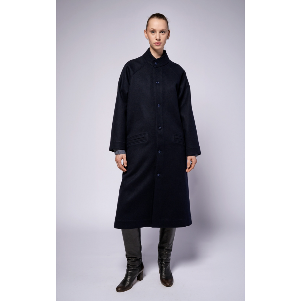 Monique van Heist C Coat Navy Loden