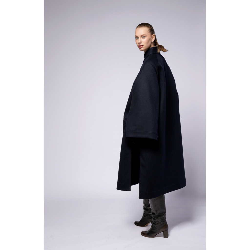 Monique van Heist C Coat Navy Loden