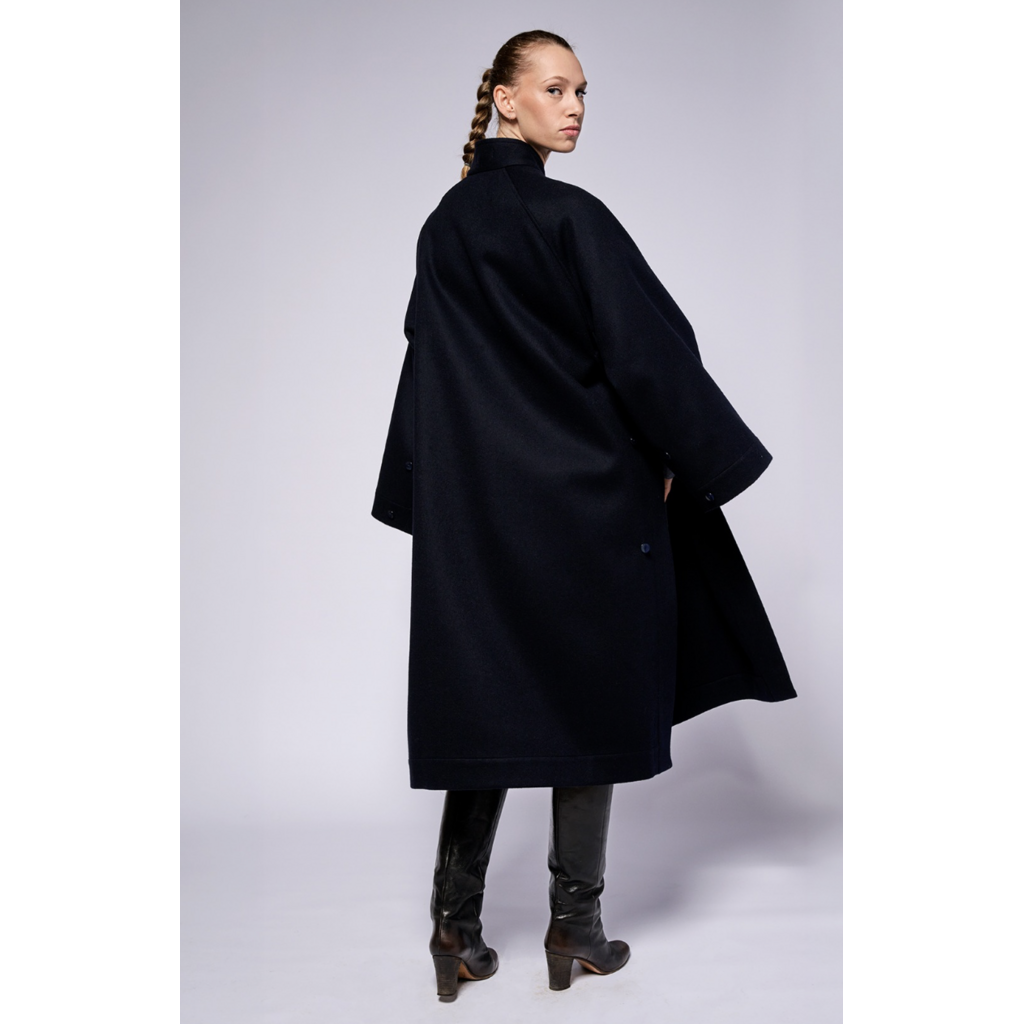 Monique van Heist C Coat Navy Loden