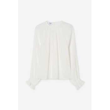 Filippa K Plissé Raglan Blouse Off-White
