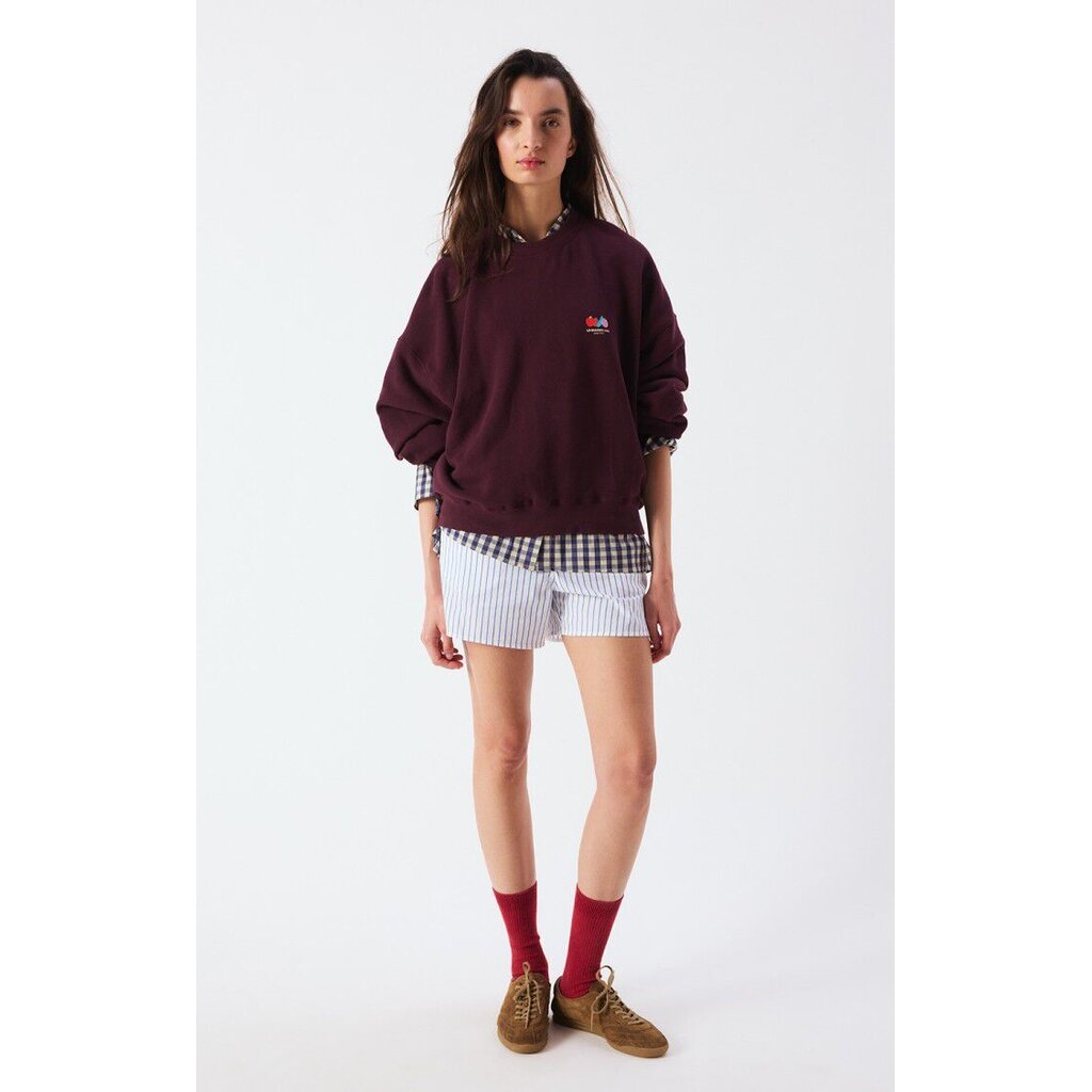 American Vintage Atubay Sweater Lie de Vin ATU03DH26