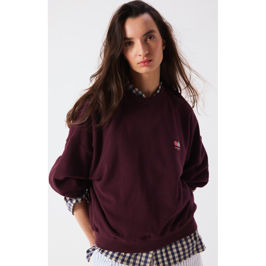 American Vintage Atubay Sweater Lie de Vin ATU03DH26