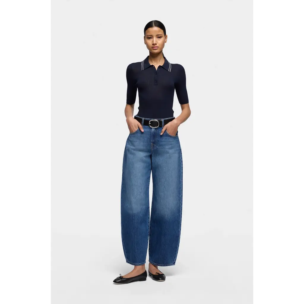 7 for all mankind Bonnie Curvilinear Jeans Darkwind 7UF70E52-3NW