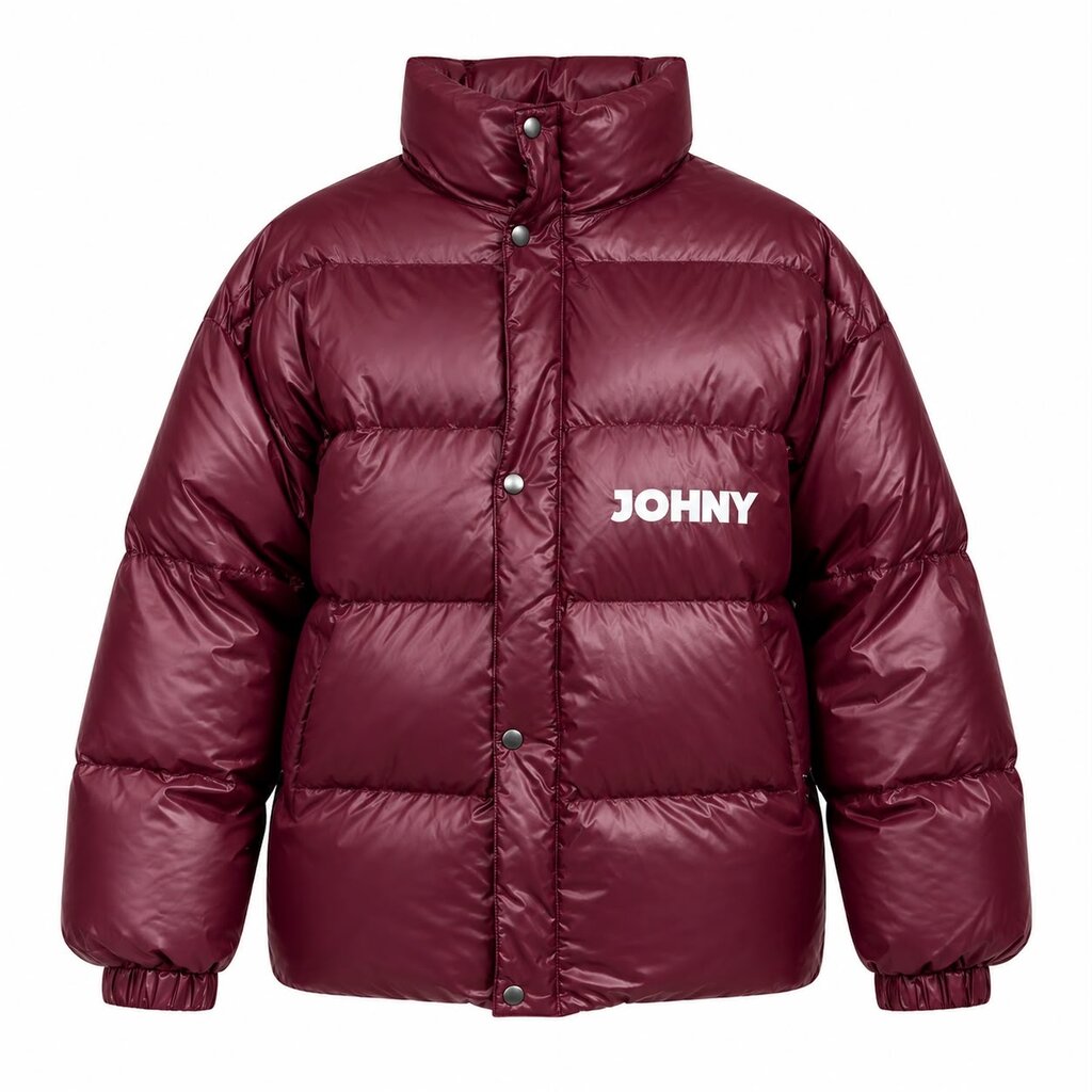 Johny Parker Puffer Jacket Burgundy