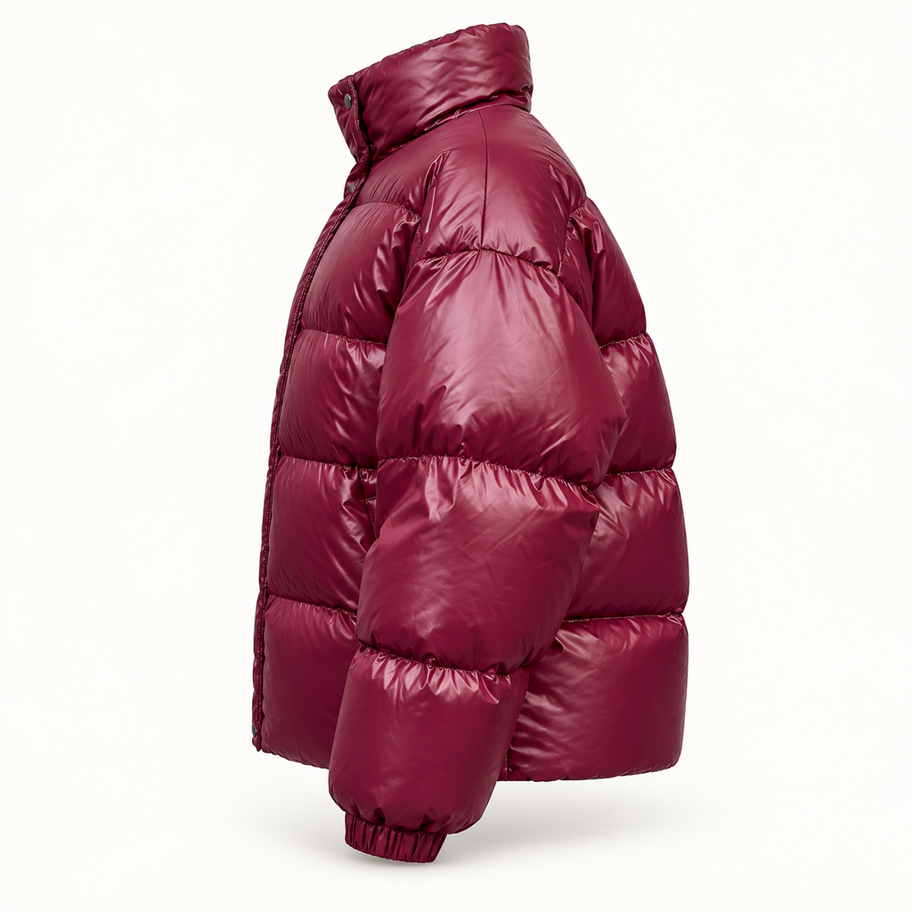 Johny Parker Puffer Jacket Burgundy