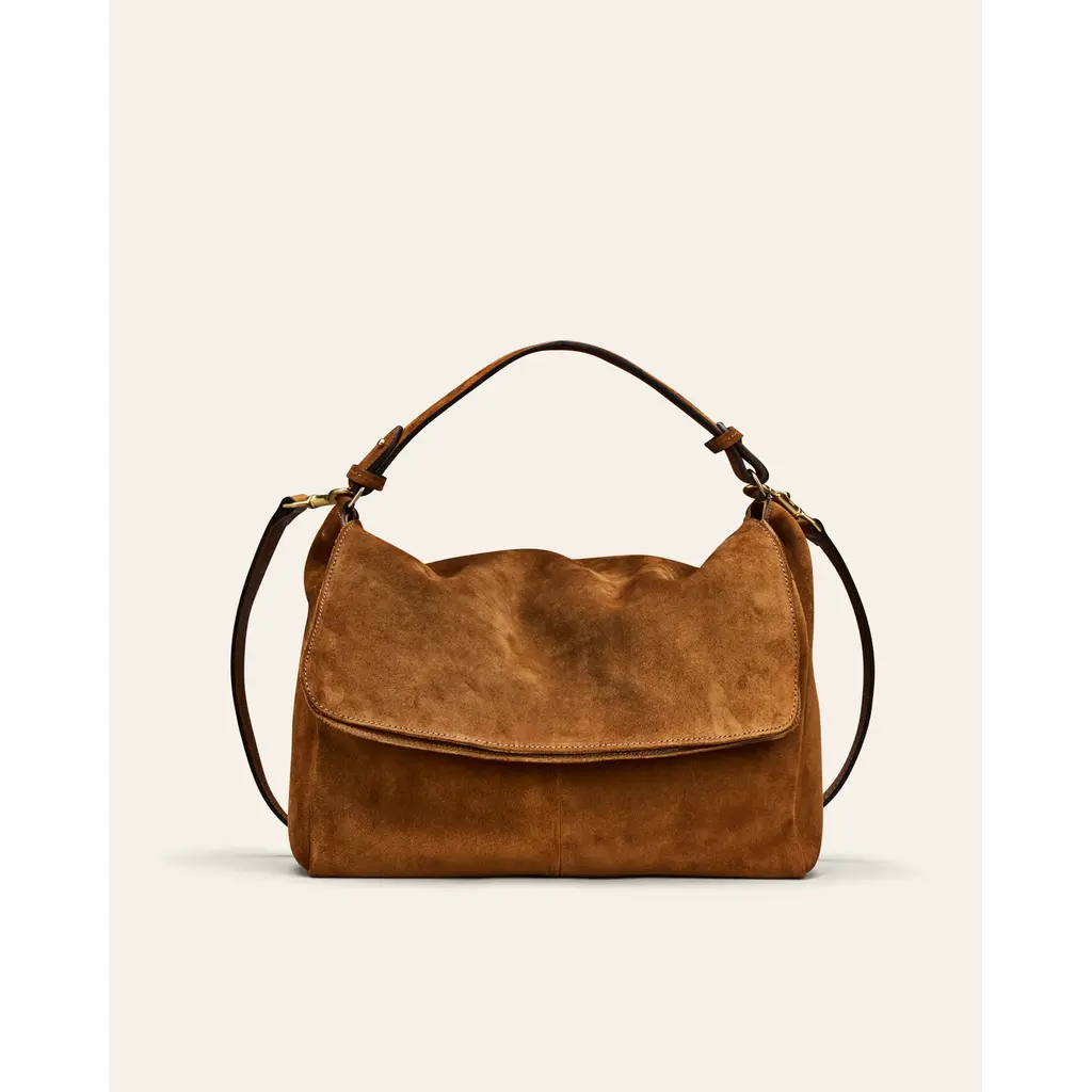 Cala Jade MABI Shoulder Bag Camel Suede