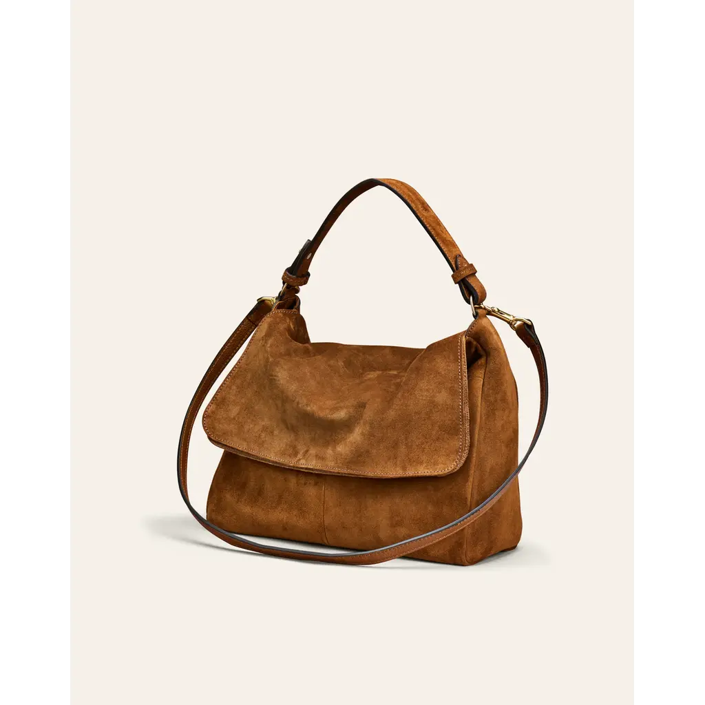 Cala Jade MABI Shoulder Bag Camel Suede