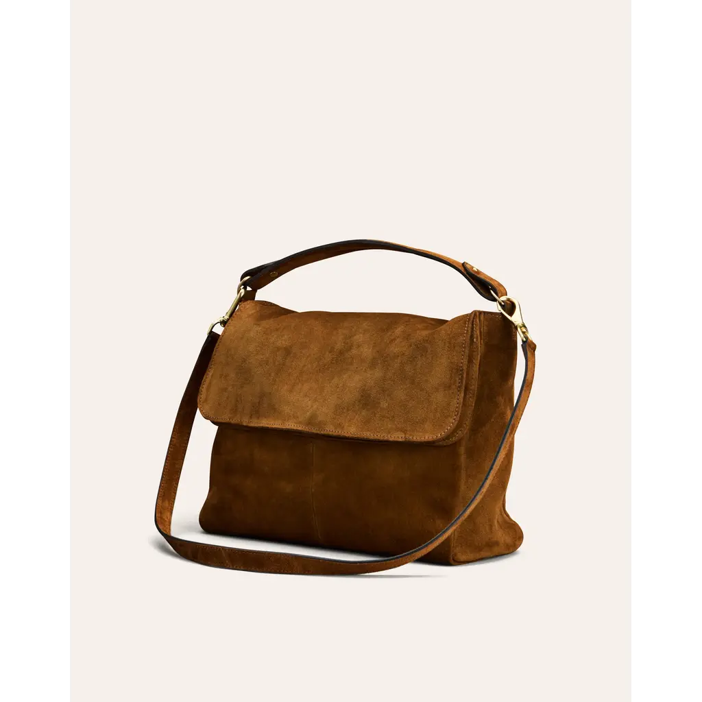 Cala Jade MABI Shoulder Bag Camel Suede