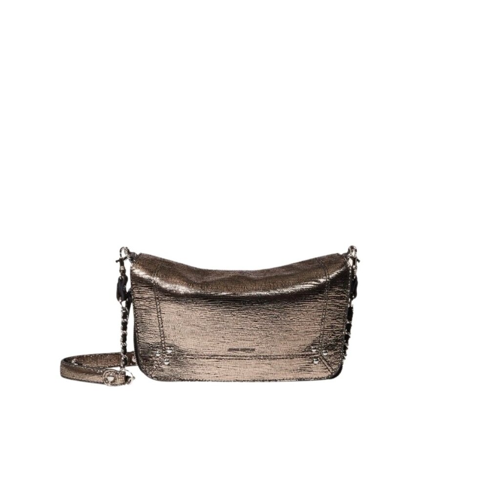 Jérôme Dreyfuss Bobi S Shoulder Bag Lamé Champagne