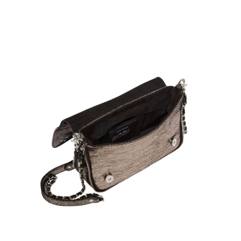 Jérôme Dreyfuss Bobi S Shoulder Bag Lamé Champagne