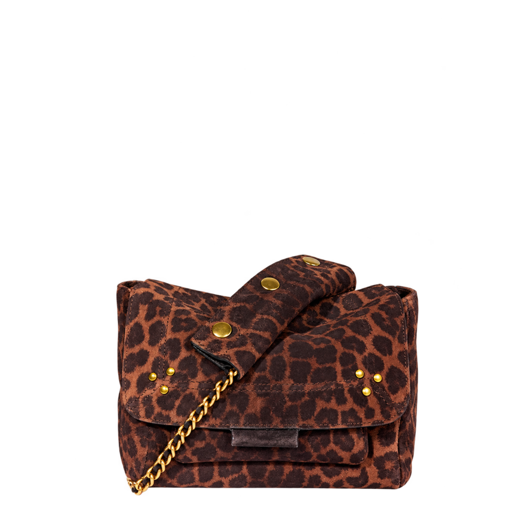 Jérôme Dreyfuss Lulu S Shoulder Bag Imprimé Léopard Naturel