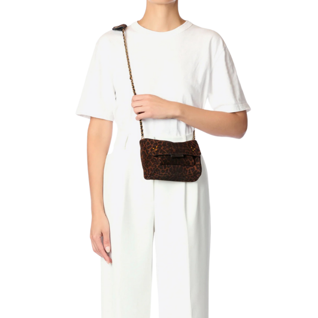 Jérôme Dreyfuss Lulu S Shoulder Bag Imprimé Léopard Naturel