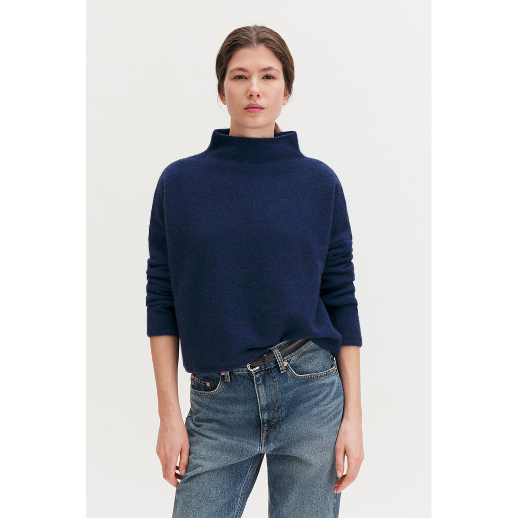 Filippa K Mika Yak Funnelneck Sweater Deep Blue