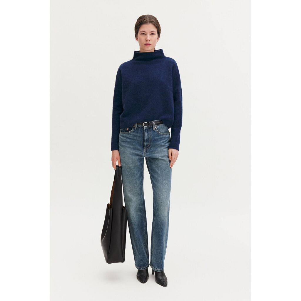 Filippa K Mika Yak Funnelneck Sweater Deep Blue