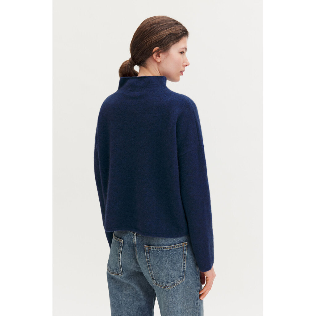 Filippa K Mika Yak Funnelneck Sweater Deep Blue