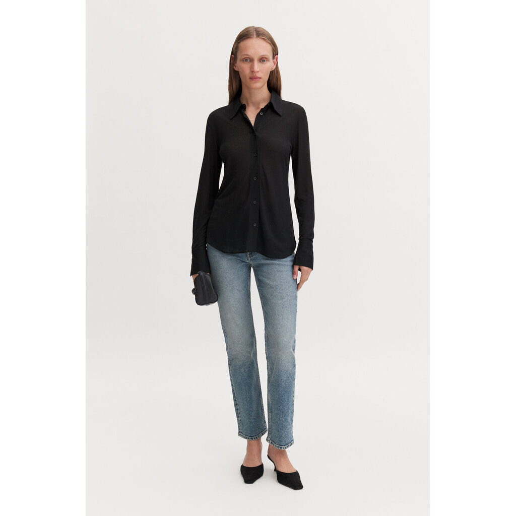 Filippa K Lyocell Cashmere Shirt Black 32528-1433