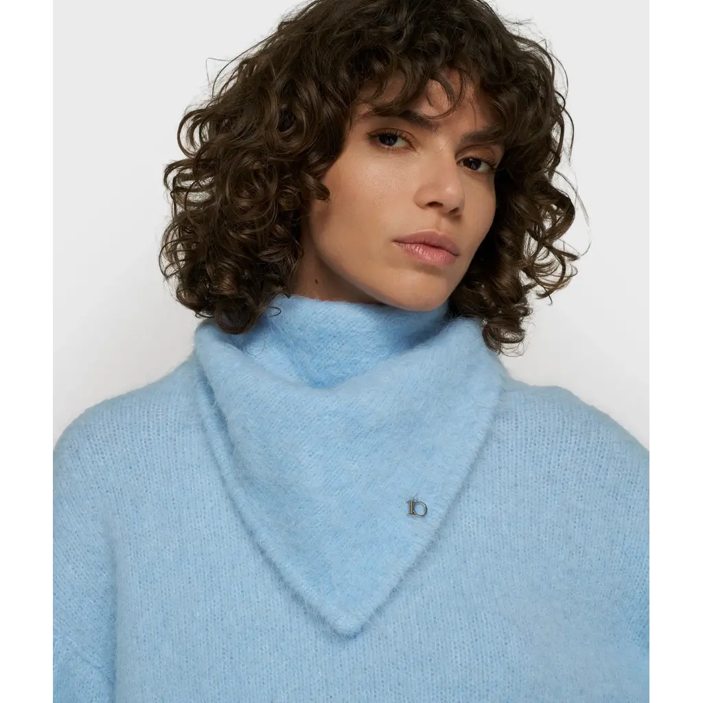 10 Days Hairy Knit Bandana Angel Blue