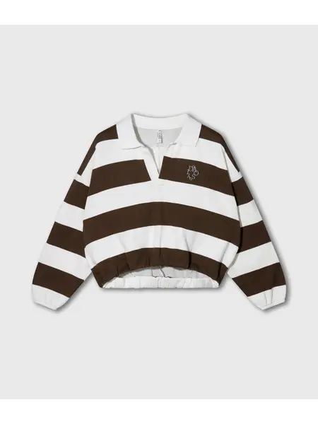 10 Days baseball ballon sweat ecru/brown