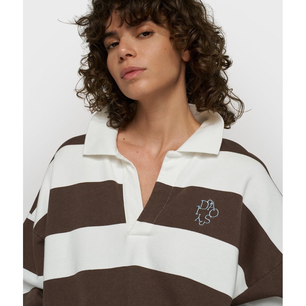 10 Days Baseball Balloon Sweater Ecru/Brown