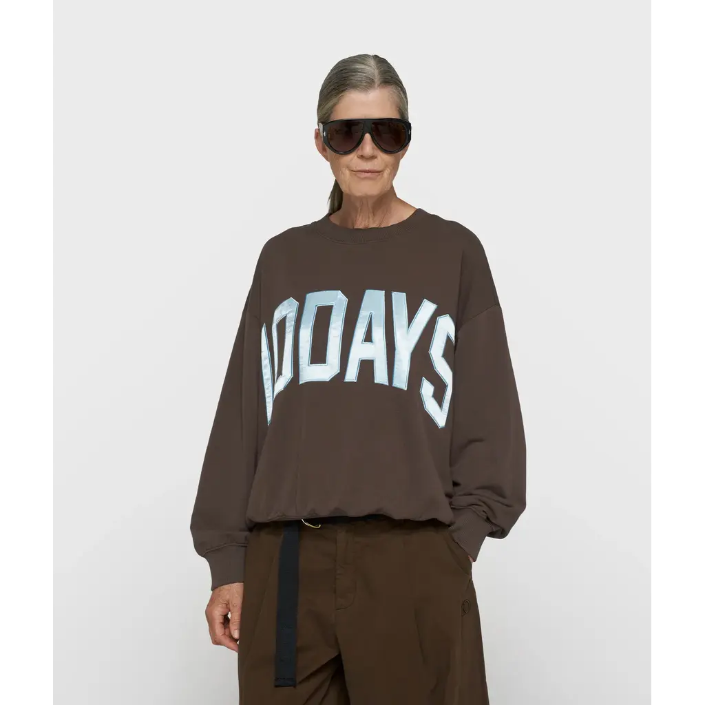 10 Days Baseball Sweater 10DAYS Shiitake