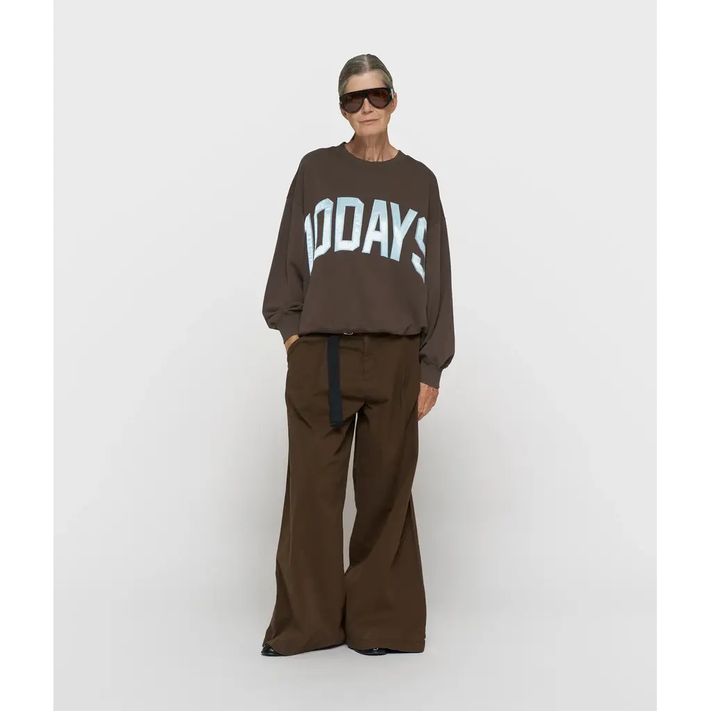 10 Days Baseball Sweater 10DAYS Shiitake