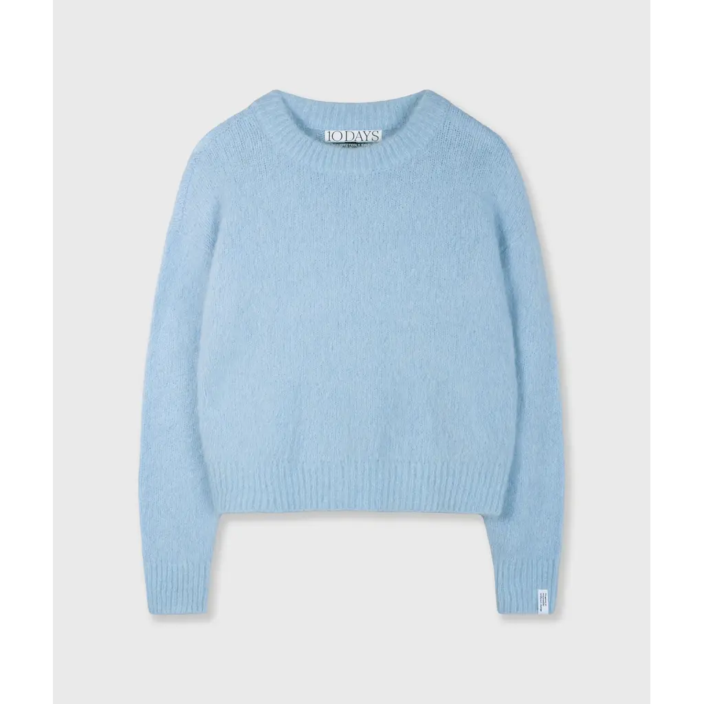 10 Days Hairy Knit Sweater Angel Blue