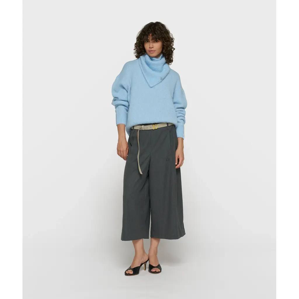 10 Days Hairy Knit Sweater Angel Blue