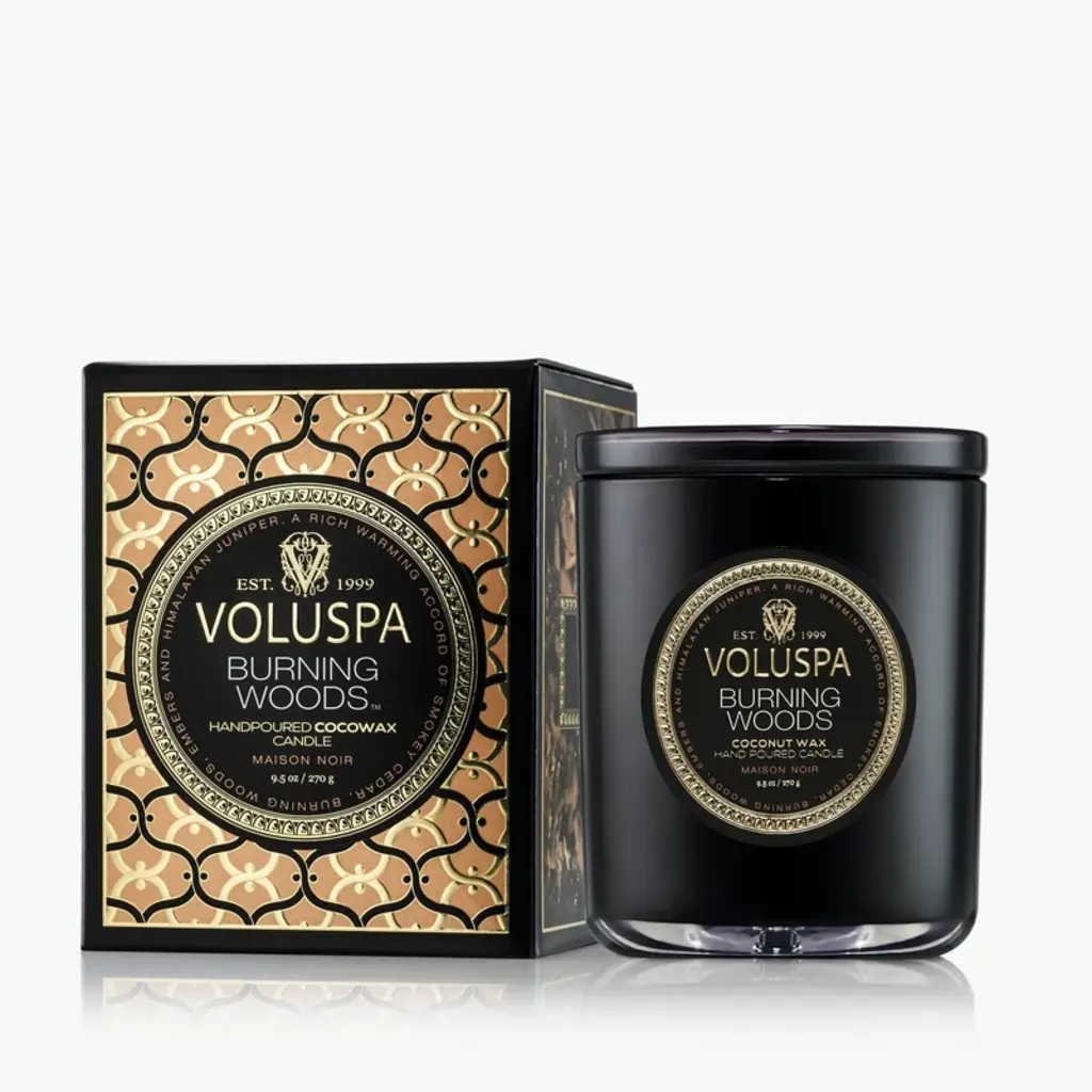 Voluspa Classic Candle Burning Woods