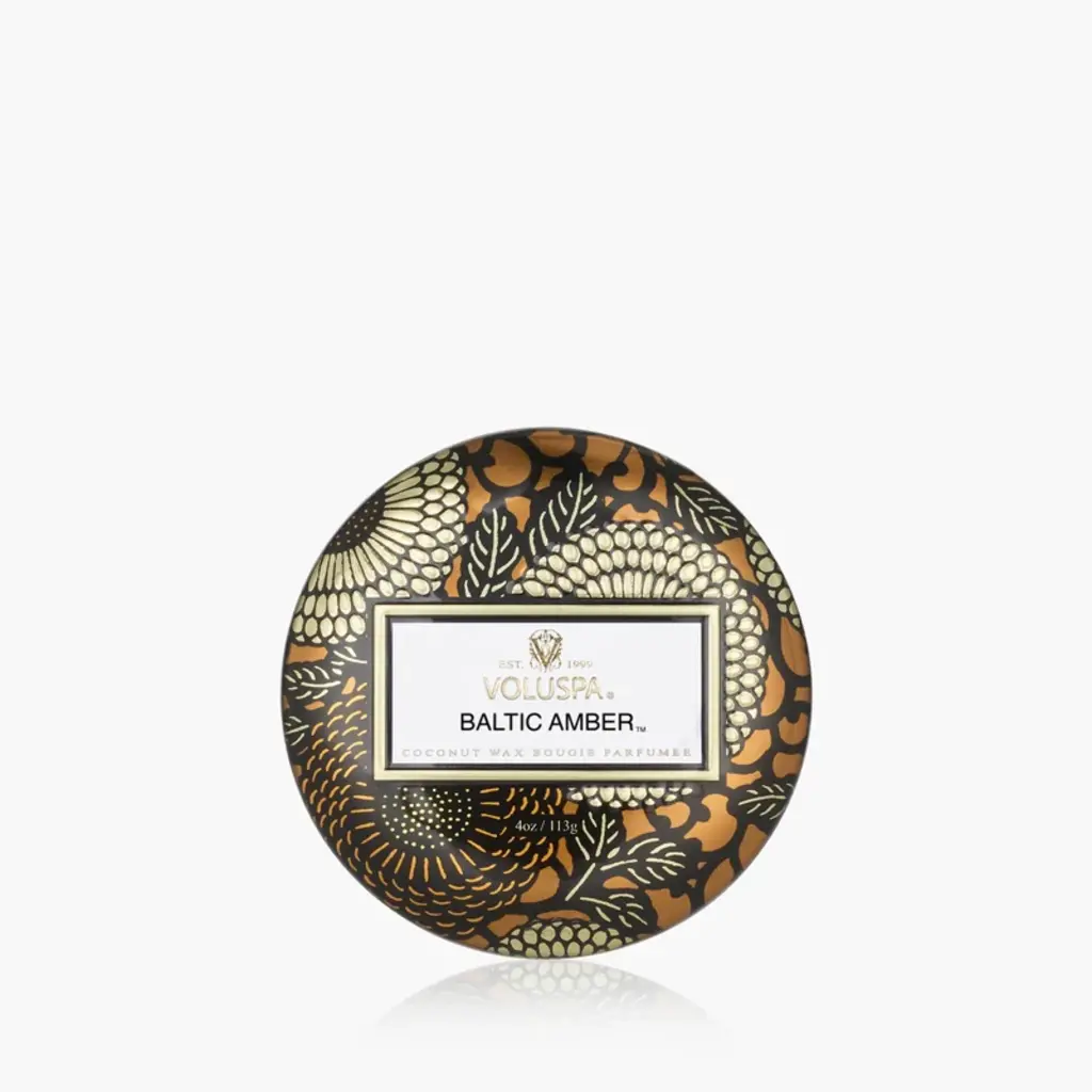 Voluspa Mini Tin Candle Baltic Amber