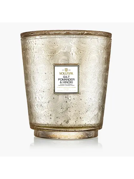Voluspa kaars 5W Hearth gilt hinoki