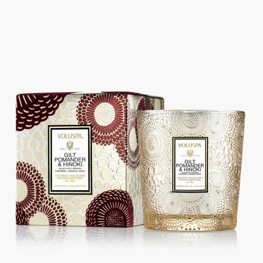 Voluspa Classic Candle Gilt Hinoki