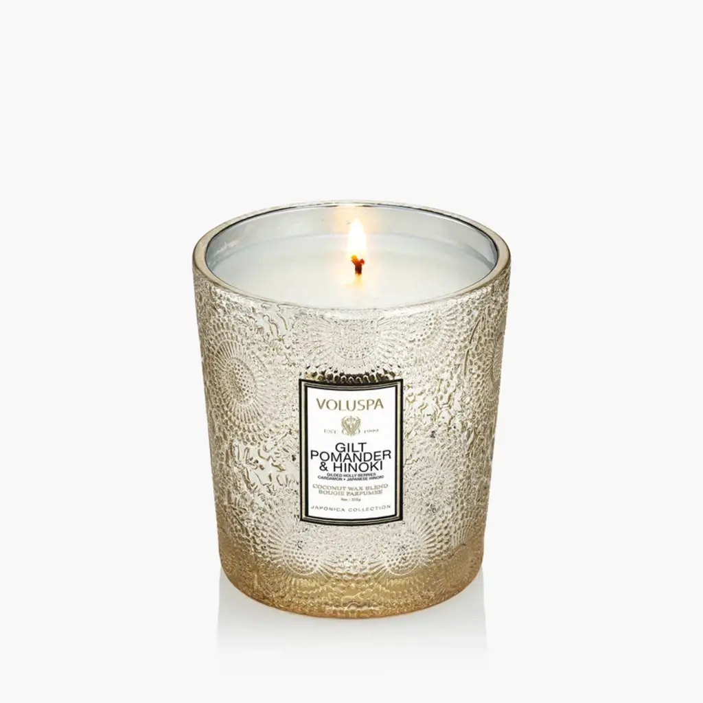 Voluspa Classic Candle Gilt Hinoki