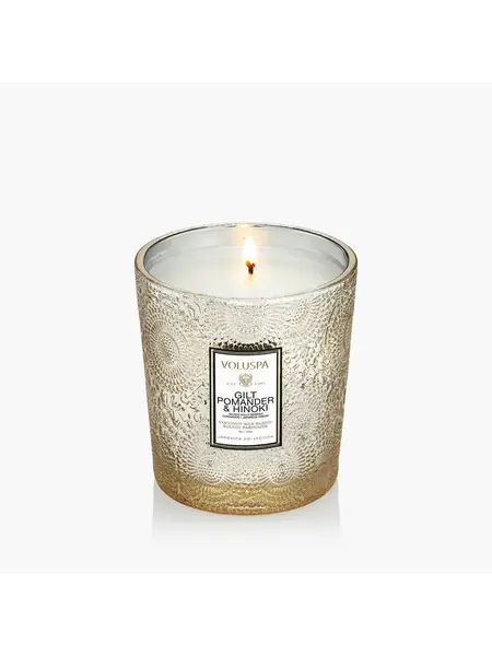 Voluspa classic candle gilt hinoki
