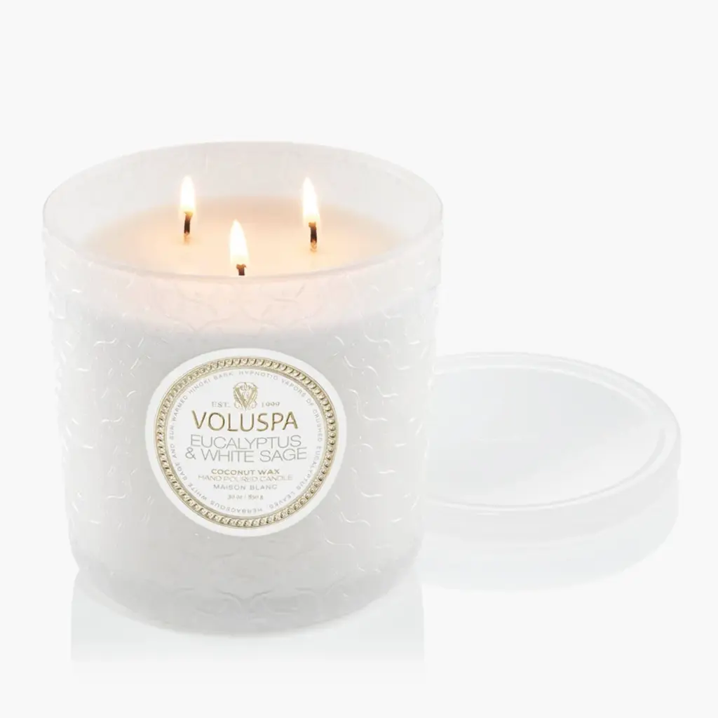 Voluspa Boxed Luxe Candle Eucalyptus