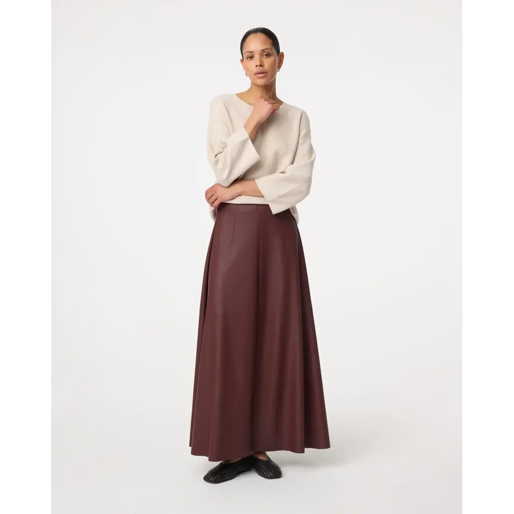 Knit-ted Ayla Skirt Burgundy