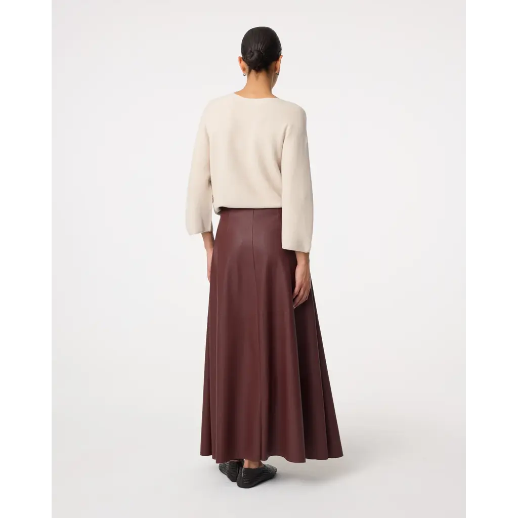Knit-ted Ayla Skirt Burgundy