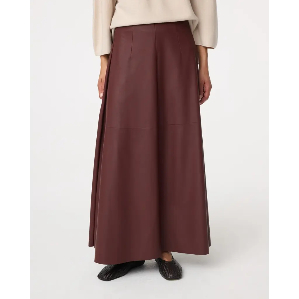 Knit-ted Ayla Skirt Burgundy