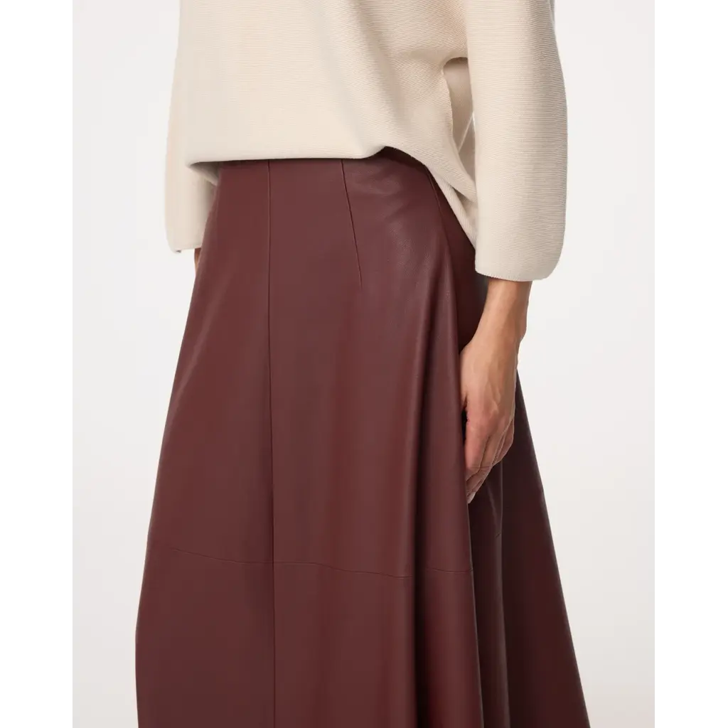 Knit-ted Ayla Skirt Burgundy