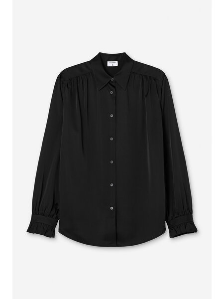 Filippa K blouse gathered detail black